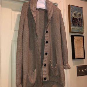 Light brown button down cardigan